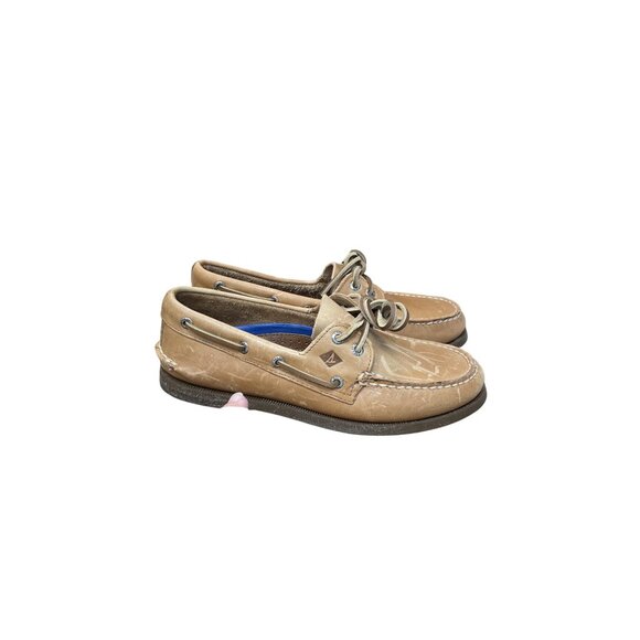 Sperry Mens Tan Leather Boat loafers Shoes Size 7.5M SKU 9252 - Picture 16 of 16
